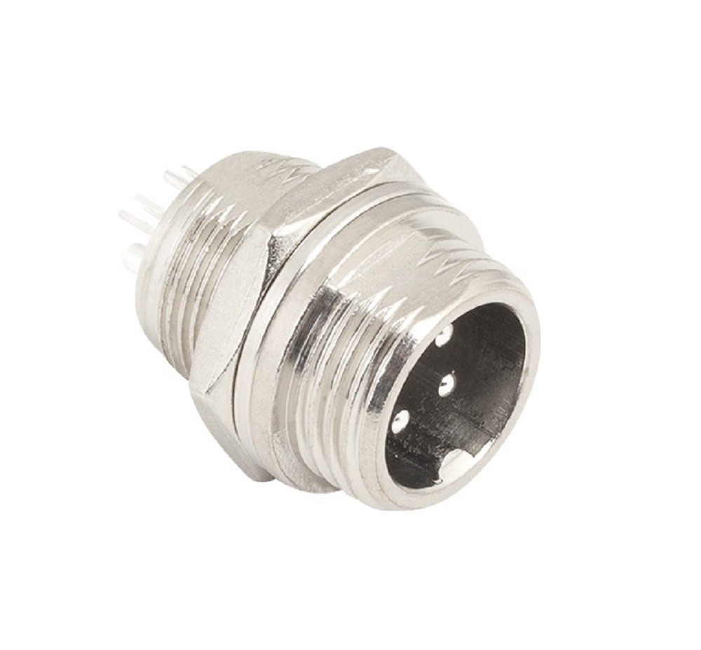 Conector Circular Mike Vias Macho Duque Eletr Nica