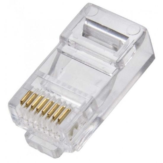 CONECTOR RJ45 CAT5 8 VIAS PARA REDE