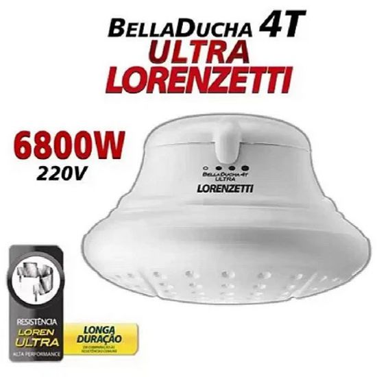 Ducha Lorenzetti Bella Ducha 4t 220v 6800w Duque Eletrônica 