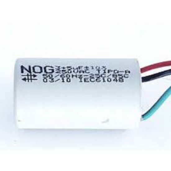 CAPACITOR MOTOR    20UF X 440V 2 FIOS  REDONDO TUBULAR