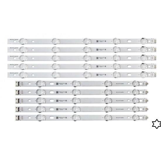 KIT 10 BARRA LED LG  5 C/5 LEDS+5 C/ 4 LEDS  42LN5460