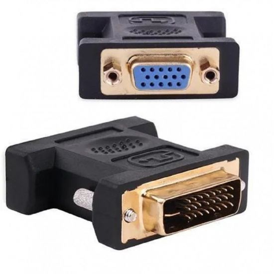 ADAPTADOR DVI-D MACHO P/ VGA FEMEA(24+1PINO)