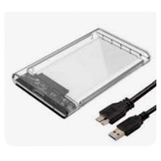 CASE PARA HD EXTERNO TRANSPARENTE NOTEBOOK