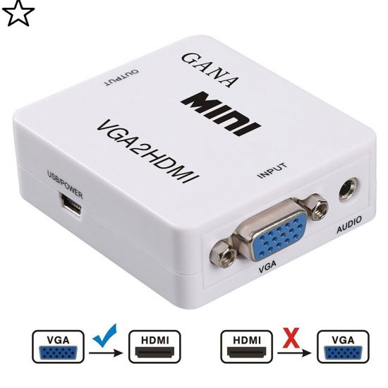 CONVERSOR VGA X HDMI LOTUS com saida de audio