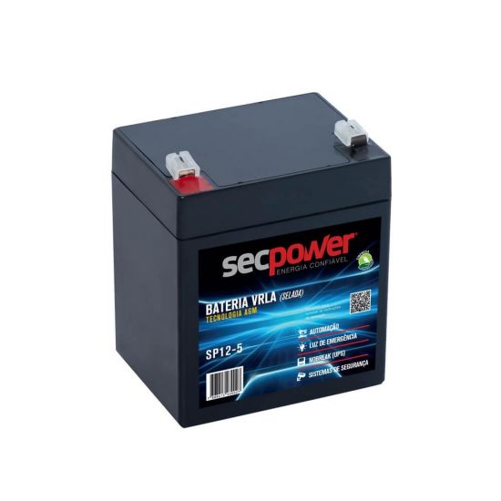 BATERIA SELADA 12V 5A VRLA AGM 12 SECPOWER