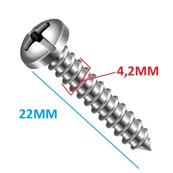 PARAFUSO ATARRACHANTE 22MM (AUTOMOTIVO)