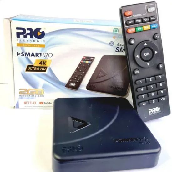 TV BOX ANDROID 4K 2GB PROSB-3000/15 PROELETRONIC