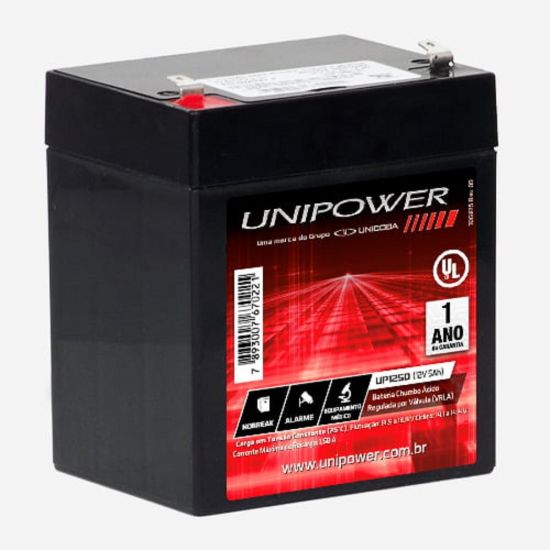 BATERIA SELADA 12V 5A UP1250 UNIPOWER