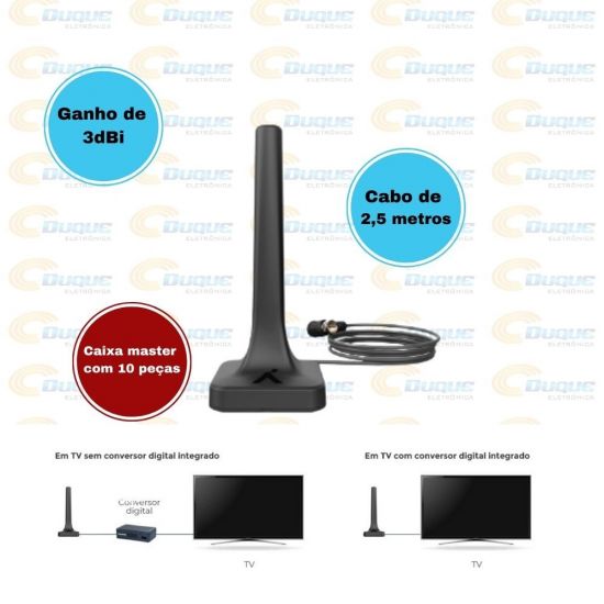 ANTENA INTERNA DTV-200 AQUARIO