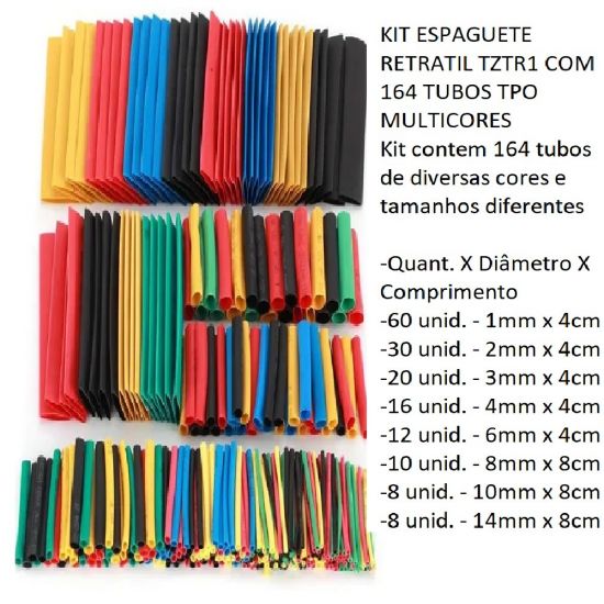 KIT ESPAGUETE TERMO RETRATIL COLOR