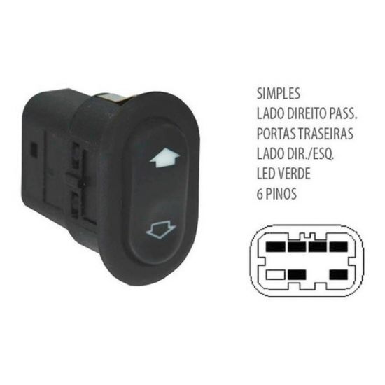 INTERRUPTOR FIESTA/ECOSPORT SIMPLES SPBVFO003