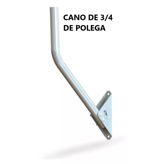 SUPORTE MASTRO PAREDE 50CM 3/4" P/ANTENA