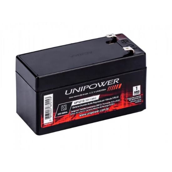 BATERIA SELADA 12V 1,3A UP1213 UNIPOWER