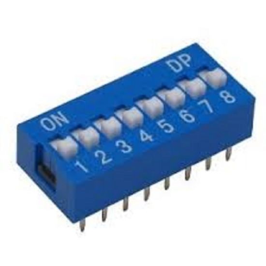 CHAVE DIP SWITCH 8 VIAS 180º AZ