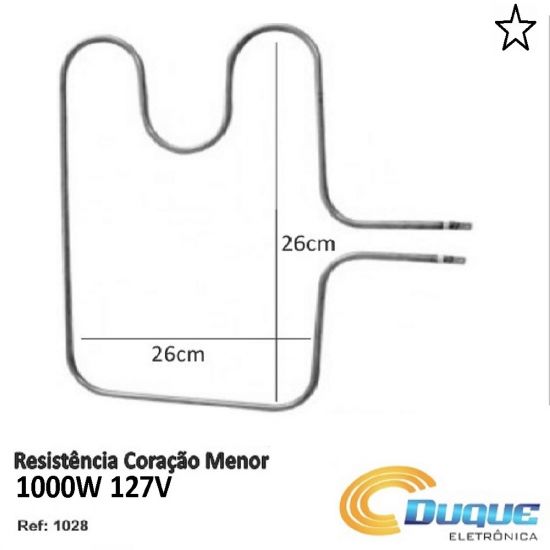 RESISTENCIA FORNO ELET.FISHER 1000W 127V  (BAIXO)