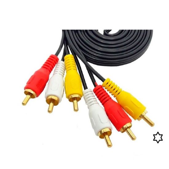 CABO 3RCA X 3RCA 1,80MTS GOLD