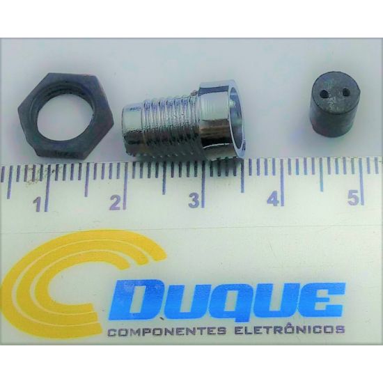 SUPORTE LED 5MM CROMADO IMPLASTEC