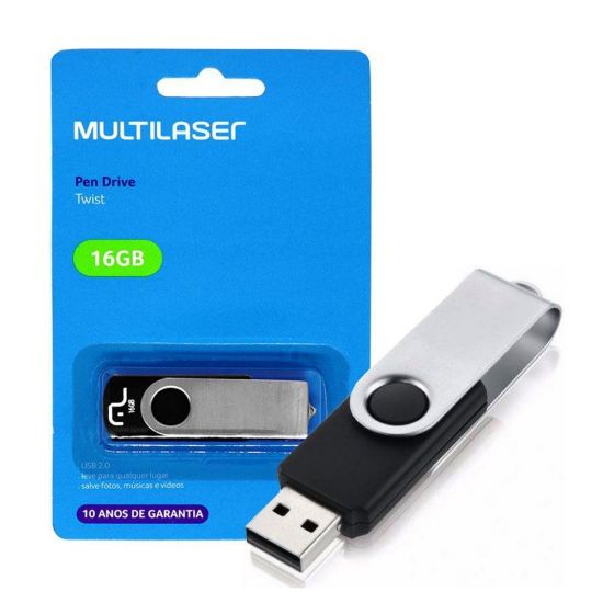 PEN DRIVE 16GB MULTILASER PD588