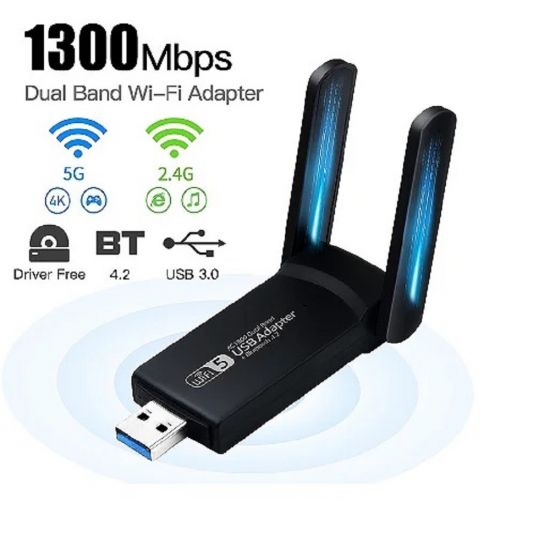 ADAPTADOR WIFI E BLUETOOTH 2.4 5GHZ