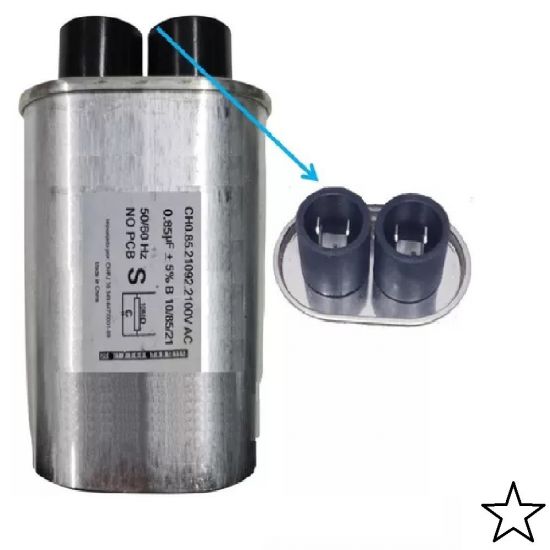 CAPACITOR MICROONDAS 0,85uF x  2100V TERM ESTREITO