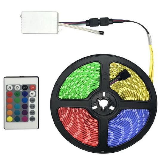 FITA LED RGB 5 METROS COM CONTROLADORA