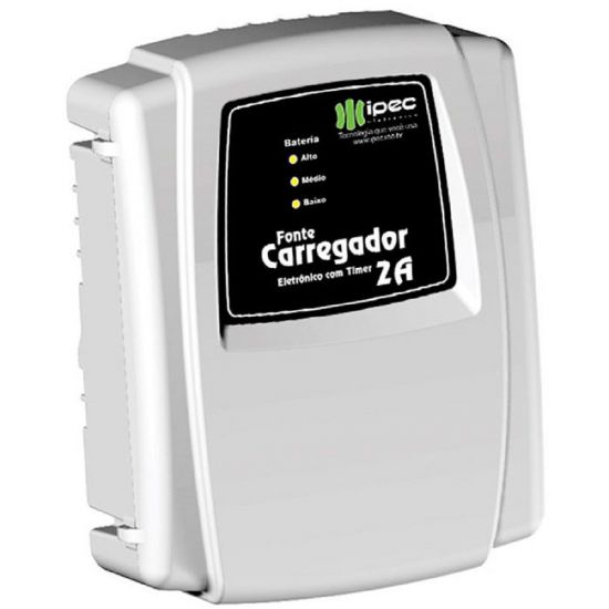 FONTE CARREGADOR ELETRÔNICO COM TIMER 2A IPEC