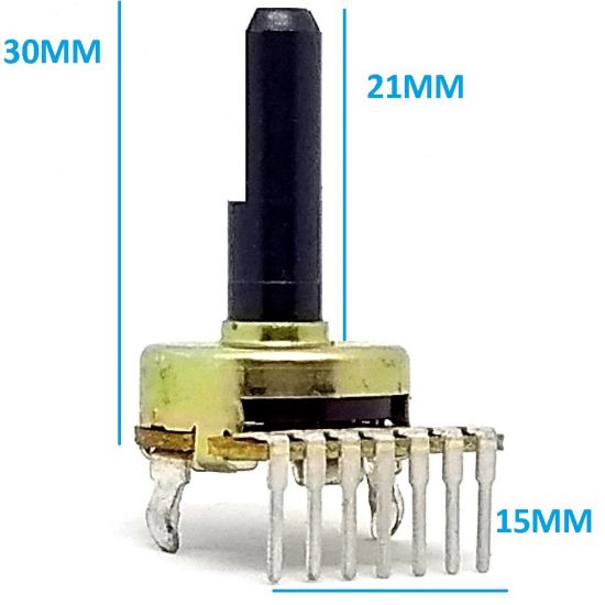 POTENCIOMETRO B50K S/ CHAVE 7 T 90º LINEAR