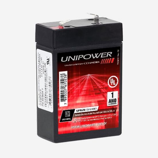 BATERIA SELADA 6V 2,8A UP628 UNIPOWER