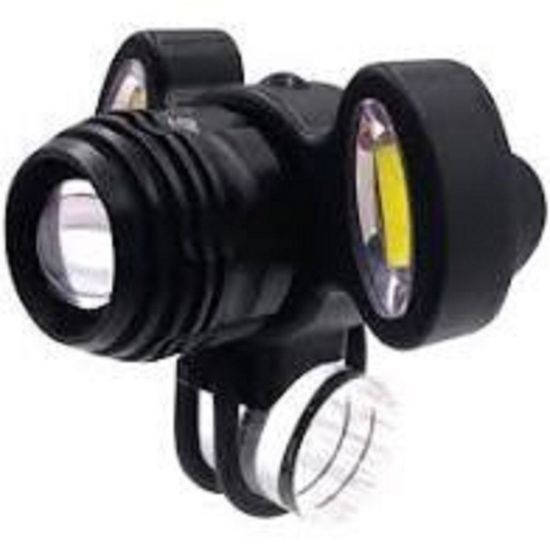 LANTERNA DE CABECA 3 LEDS T6 RECARREGAVEL