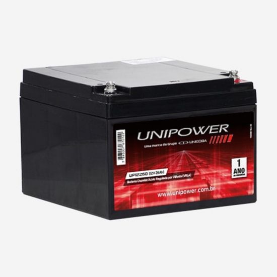 BATERIA SELADA 12V 26A UP12260 UNIPOWER